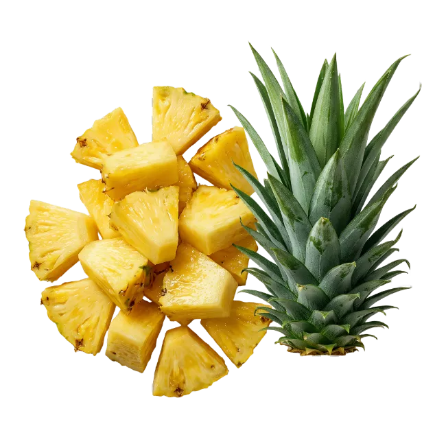 Fresh Pineapple and Slices