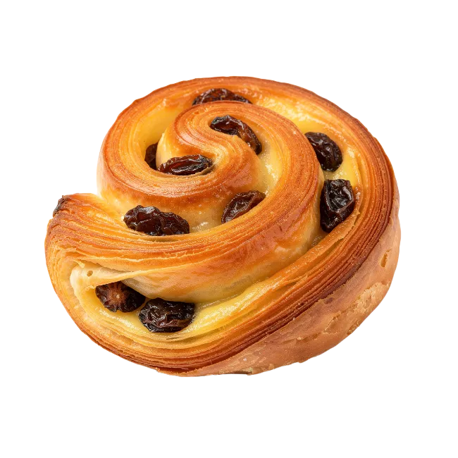 Fresh Raisin Danish Pastry Swirl