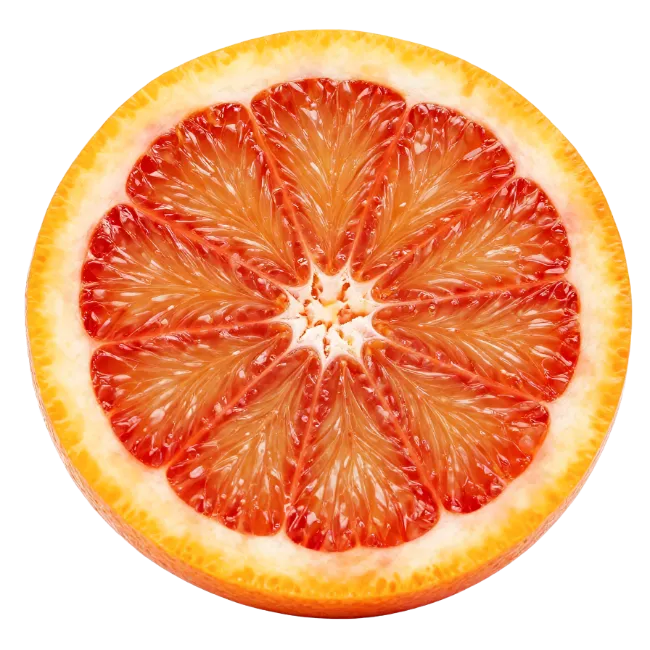 Fresh Red Grapefruit Slice
