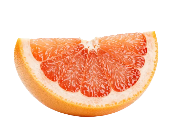 Fresh Red Grapefruit Slice