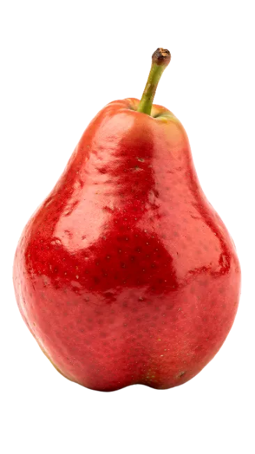 Fresh red pear fruit