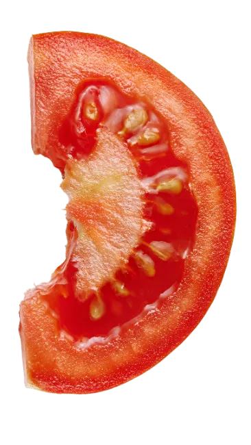 Fresh Red Tomato Slice Cut Piece