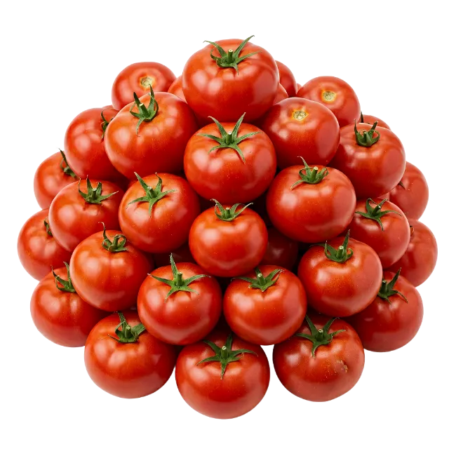 Fresh Red Tomatoes Pile