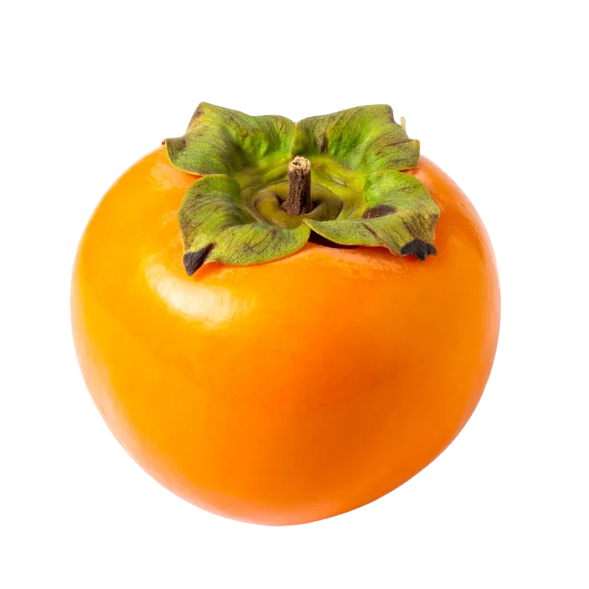 Fresh Ripe Orange Persimmon Fruit