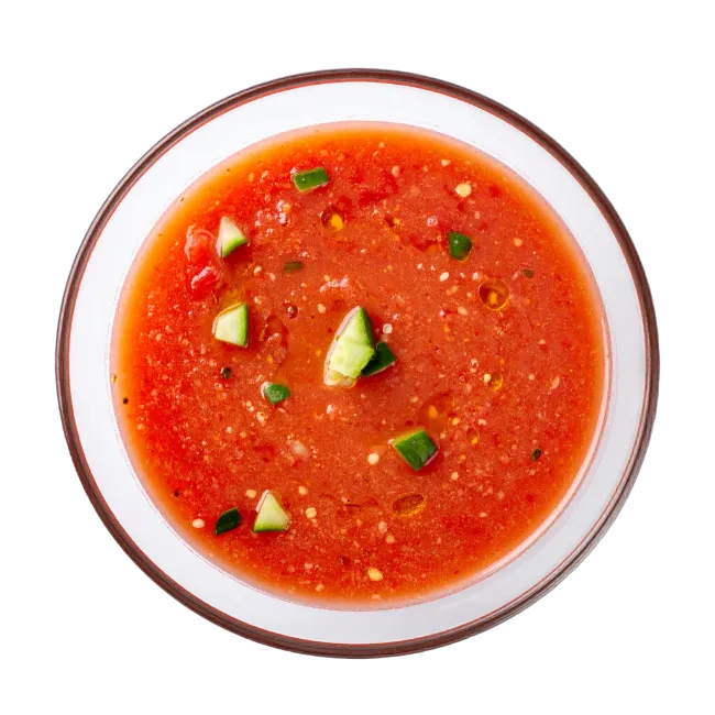 Fresh Tomato Salsa in Glass Bowl