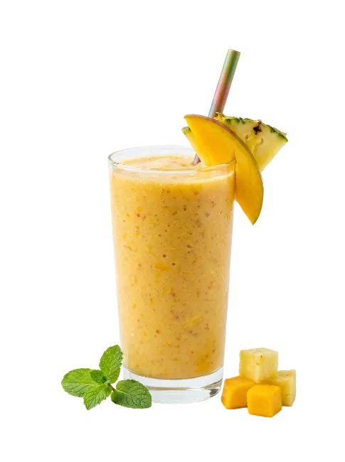 Fresh Tropical Smoothie in Glass