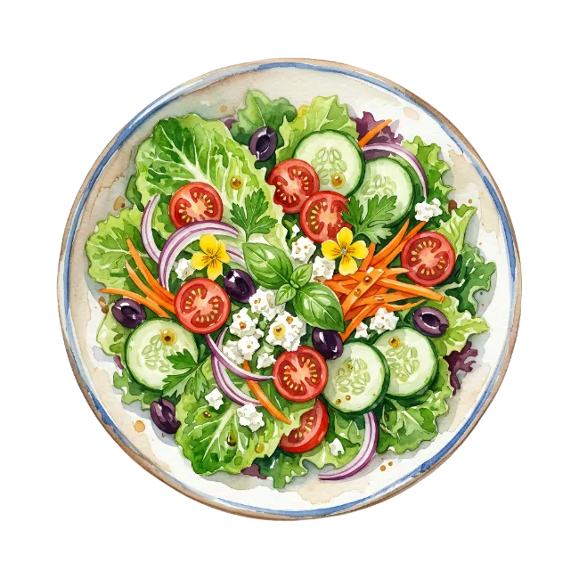 Fresh Vegetable Salad Bowl