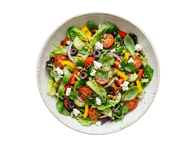 Fresh Vegetable Salad in Bowl