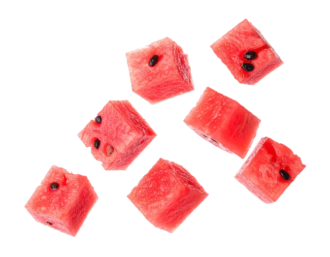 Fresh Watermelon Cubes Pieces