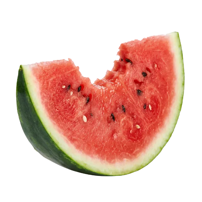 Fresh Watermelon Slice With A Bite
