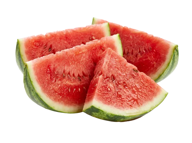Fresh Watermelon Slices Cut