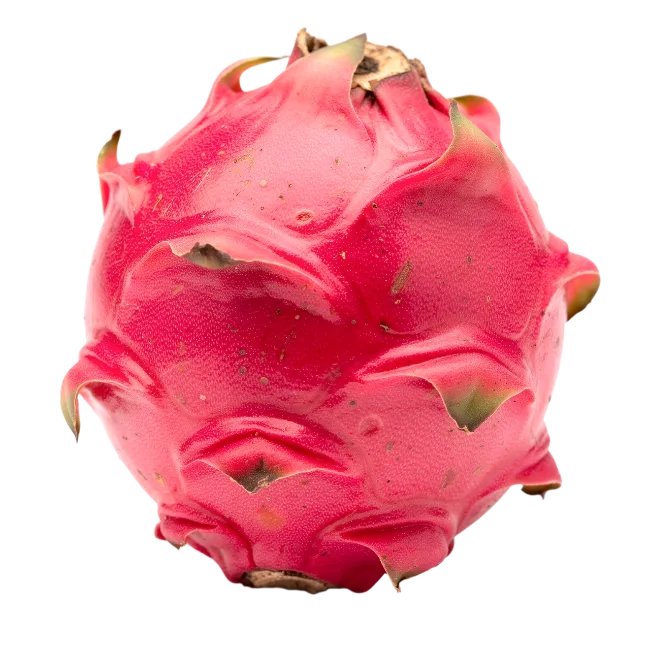 Fresh whole dragon fruit isolated