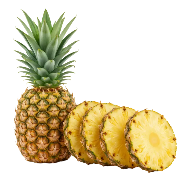 Fresh Whole Pineapple and Slices
