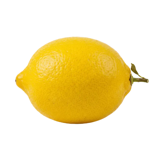 Fresh Whole Yellow Lemon Isolated