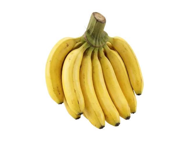 Fresh Yellow Banana Bunch