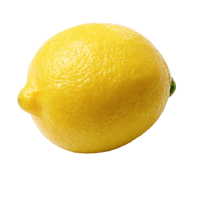 Fresh Yellow Lemon Fruit Isolated