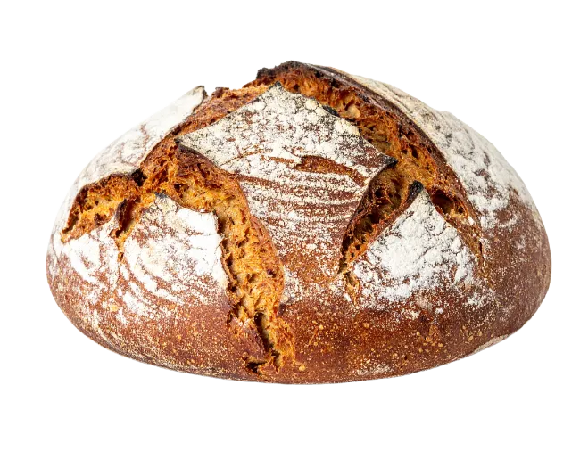 Freshly Baked Artisanal Sourdough Bread Loaf