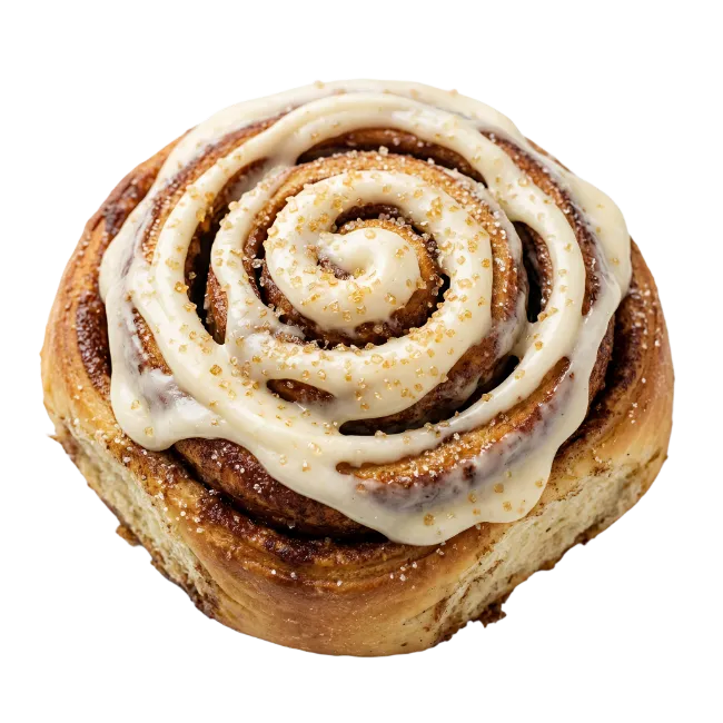 Freshly Baked Cinnamon Roll with Cream Cheese Icing