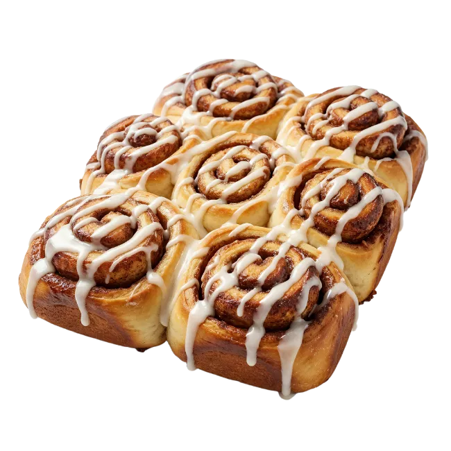 Freshly Baked Cinnamon Rolls with Glaze