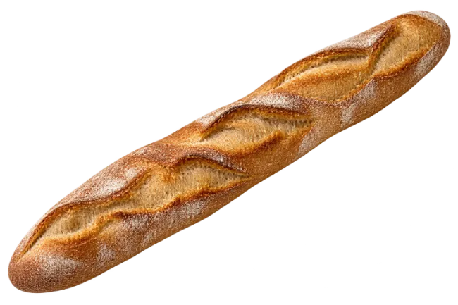 Freshly Baked Crusty French Baguette Bread