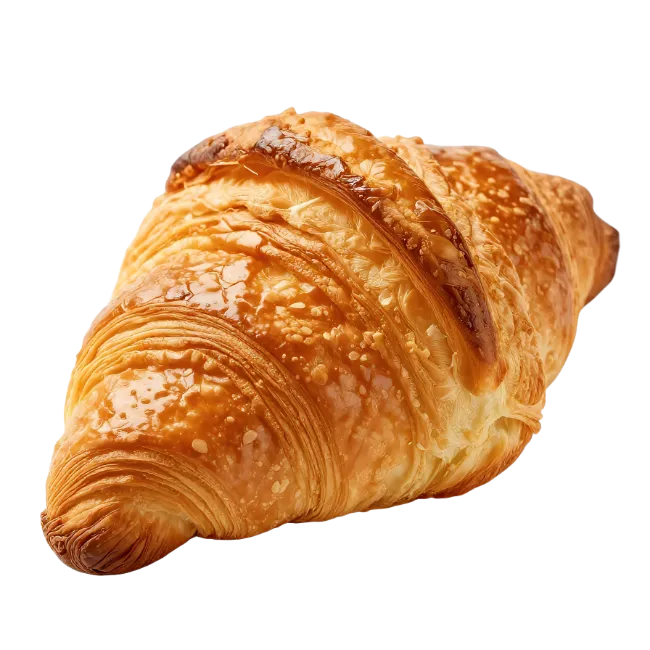 Freshly Baked French Croissant Pastry