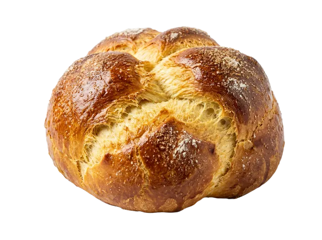 Freshly Baked Round Loaf of Artisanal Bread