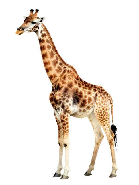 Full Body Giraffe Standing