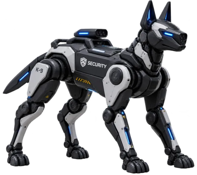 Futuristic Robotic Security Dog