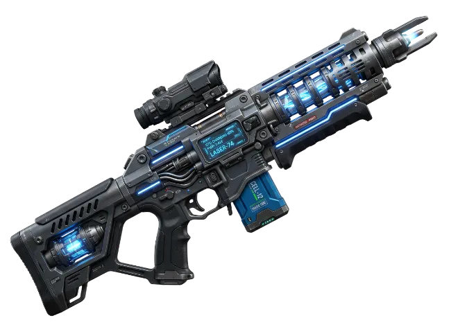 Futuristic Sci-Fi Assault Rifle