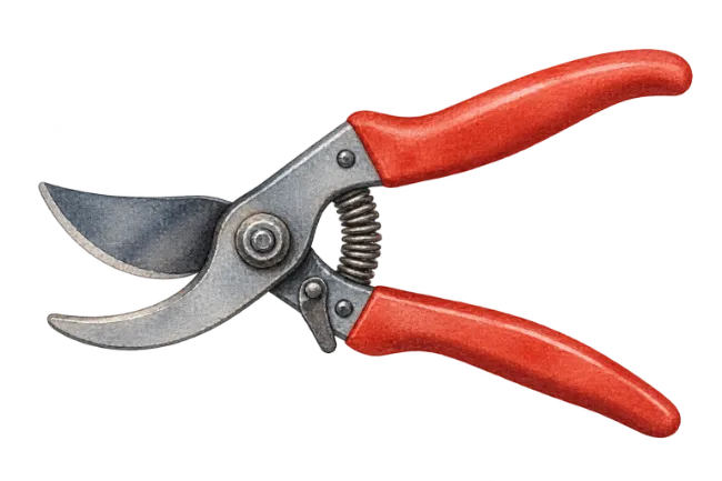 Garden Pruners Illustration