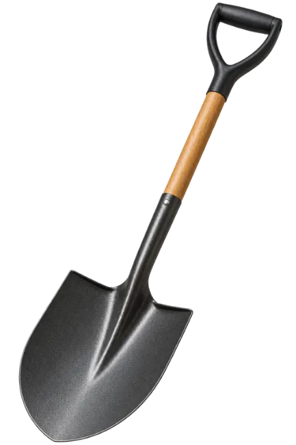 Garden Shovel with Wooden Handle