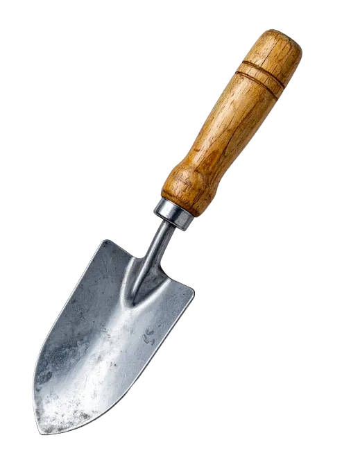 Garden Trowel with Wooden Handle