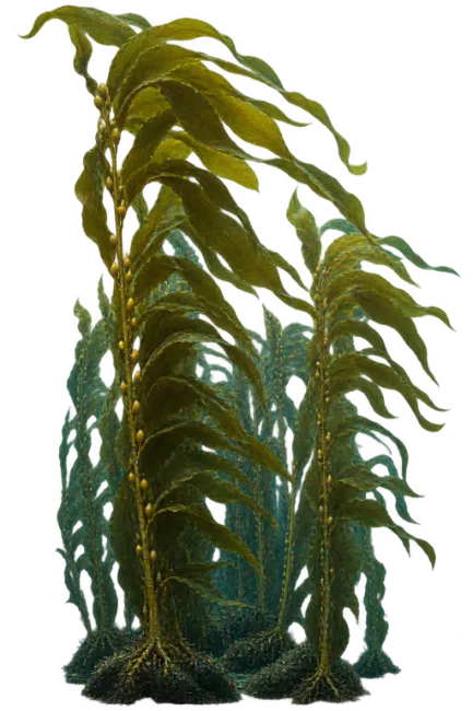 Giant Kelp Forest Underwater Seaweed
