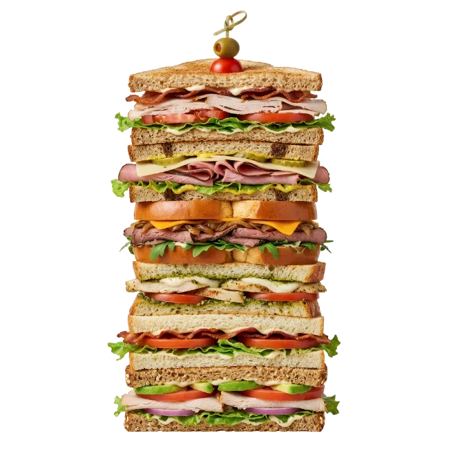 Giant Multi Tier Sandwich