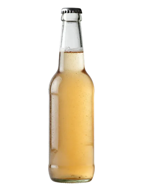 Glass Bottle of Golden Cider