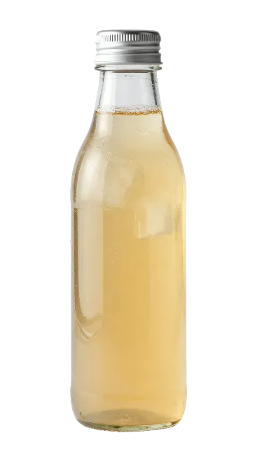 Glass Bottle of Iced Juice