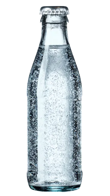 Glass Bottle of Sparkling Water