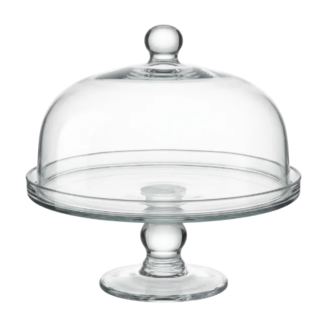 Glass Cake Stand with Domed Lid