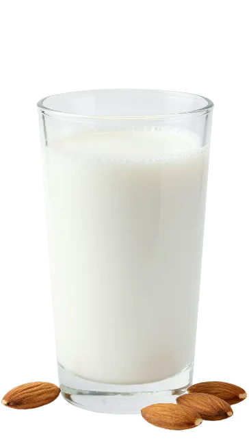 Glass of Fresh Almond Milk