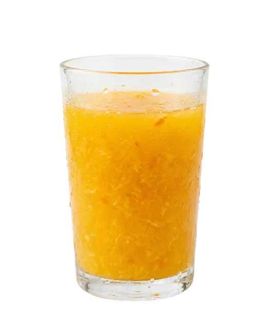 Glass of fresh orange juice