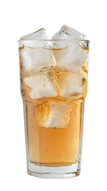 Glass of iced tea beverage