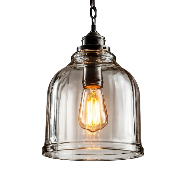 Glass Pendant Light Fixture