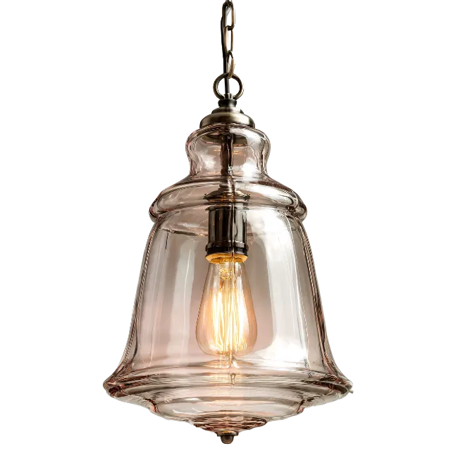 Glass Pendant Light Fixture