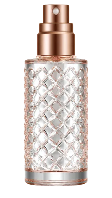 Glass Perfume Bottle with Gold Sprayer