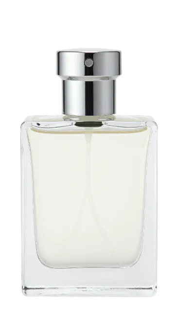 Glass Perfume Bottle with Metallic Cap