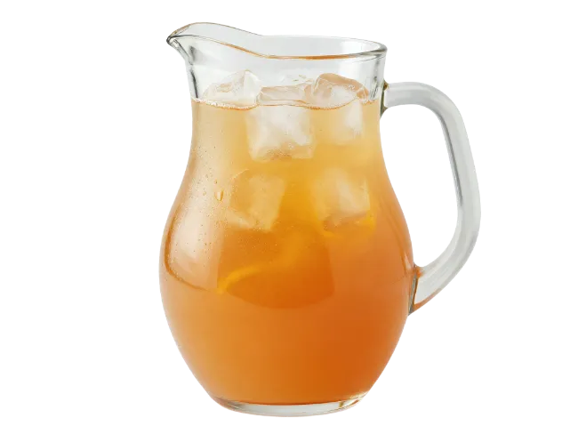 Glass Pitcher of Iced Tea with Lemon
