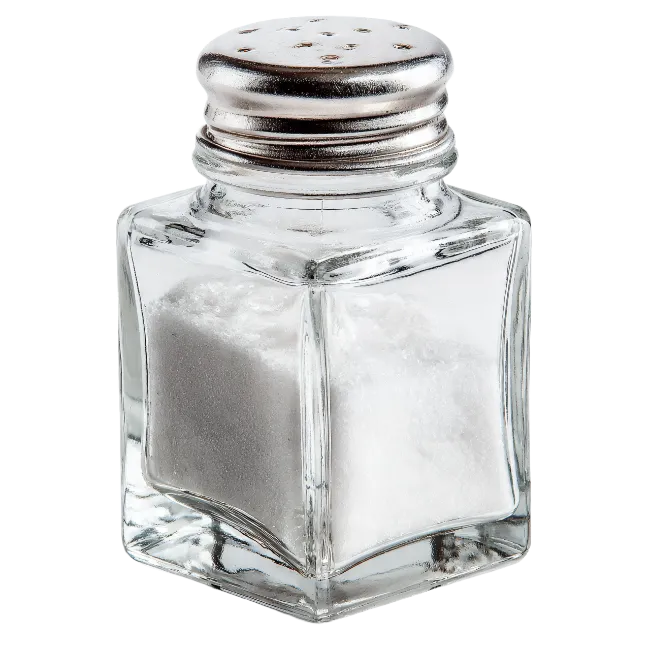 Glass Salt Shaker with Metal Lid