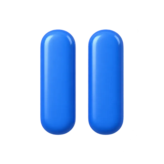 Glossy Blue 3D Pause Button Icon