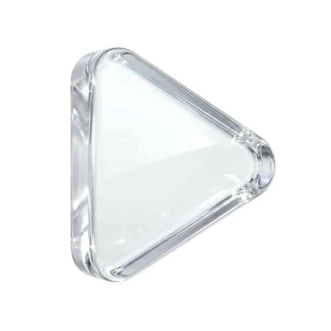 Glossy Glass Play Button Icon