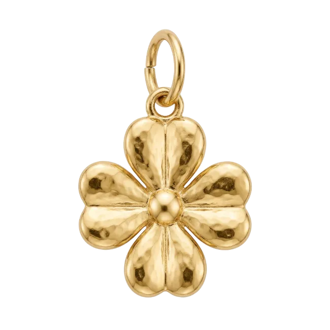Gold Clover Pendant Necklace Charm